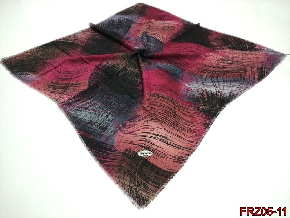 Firuze Flamlı Cotton Eşarp (frz05-11)