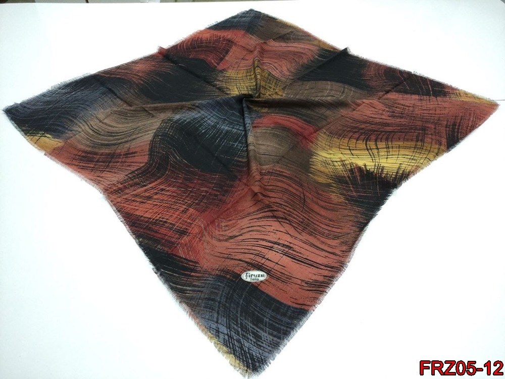 Firuze Flamlı Cotton Eşarp (frz05-12)
