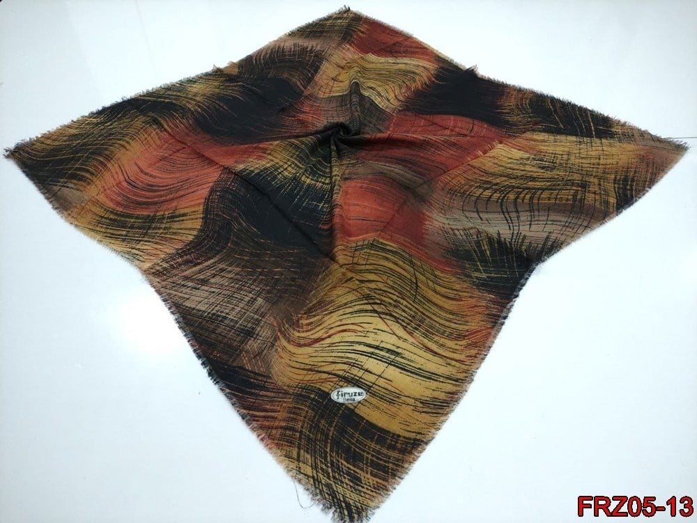 Firuze Flamlı Cotton Eşarp (frz05-13)