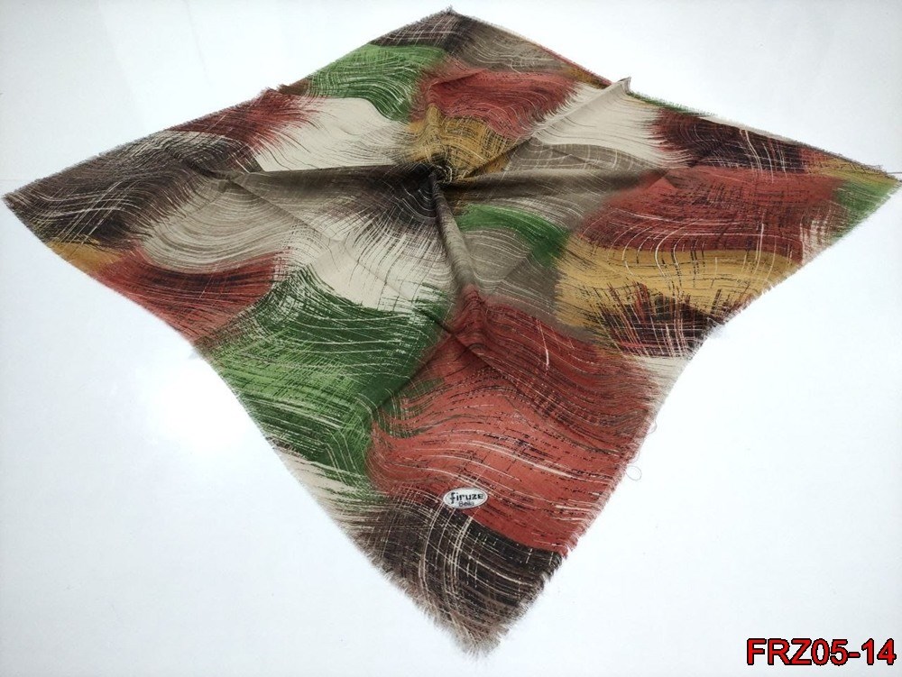 Firuze Flamlı Cotton Eşarp (frz05-14)