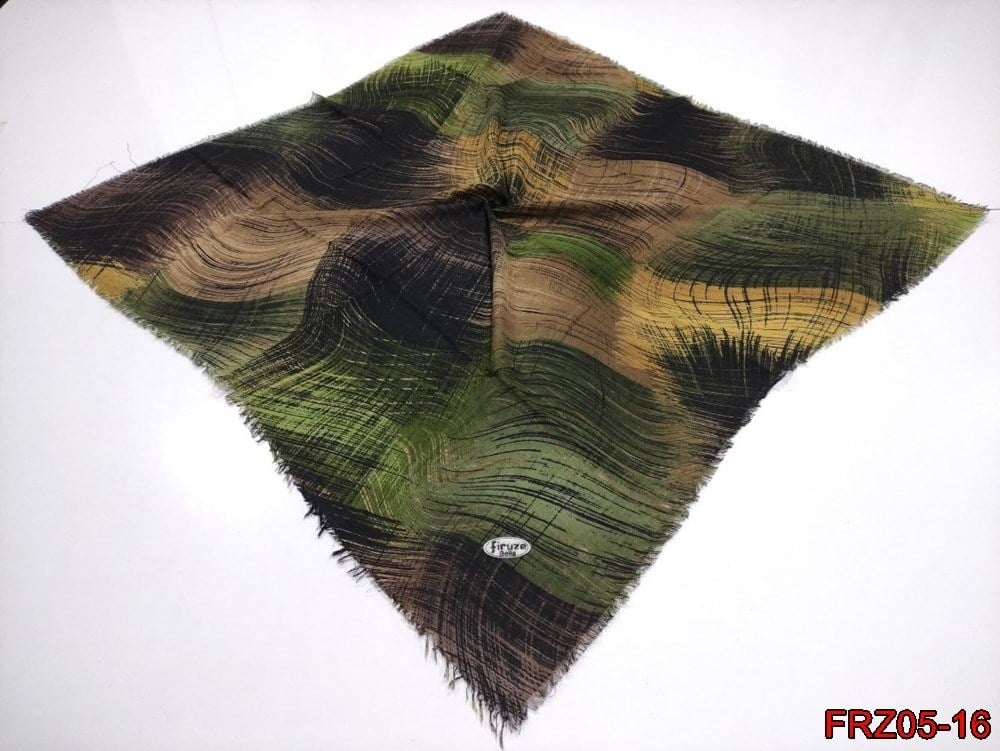 Firuze Flamlı Cotton Eşarp (frz05-16)