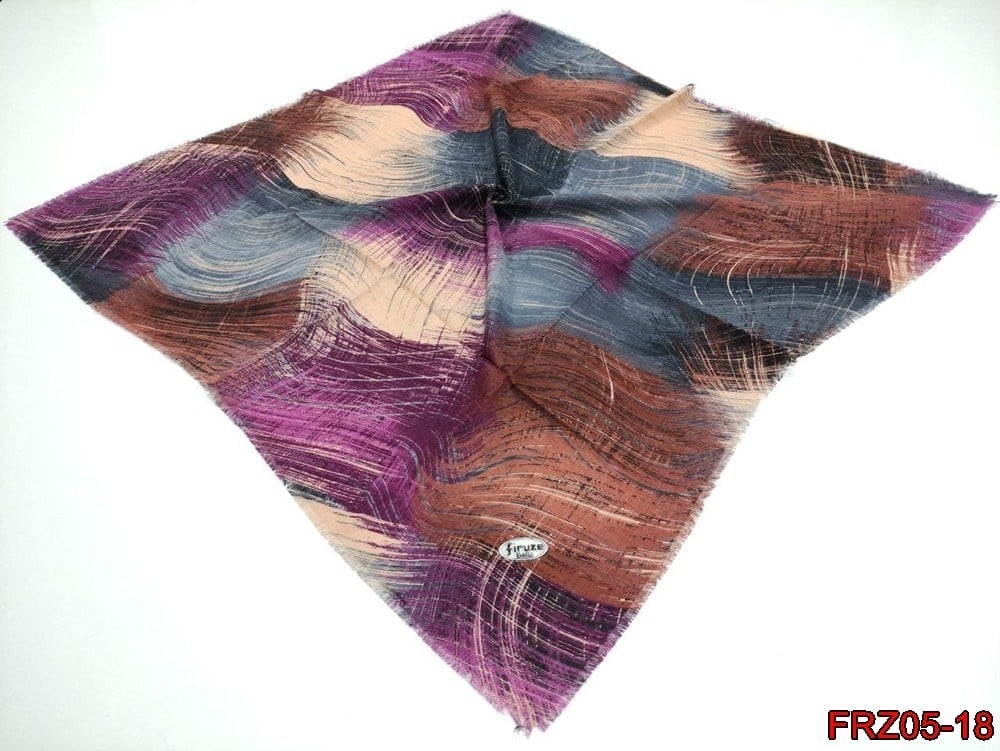 Firuze Flamlı Cotton Eşarp (frz05-18)