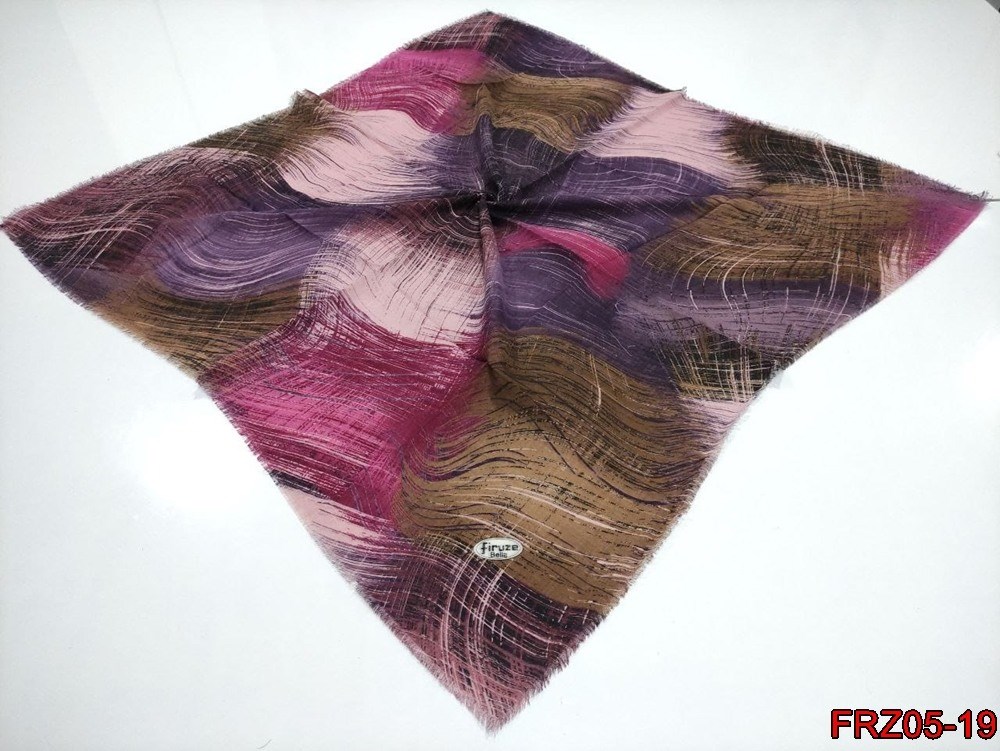 Firuze Flamlı Cotton Eşarp (frz05-19)