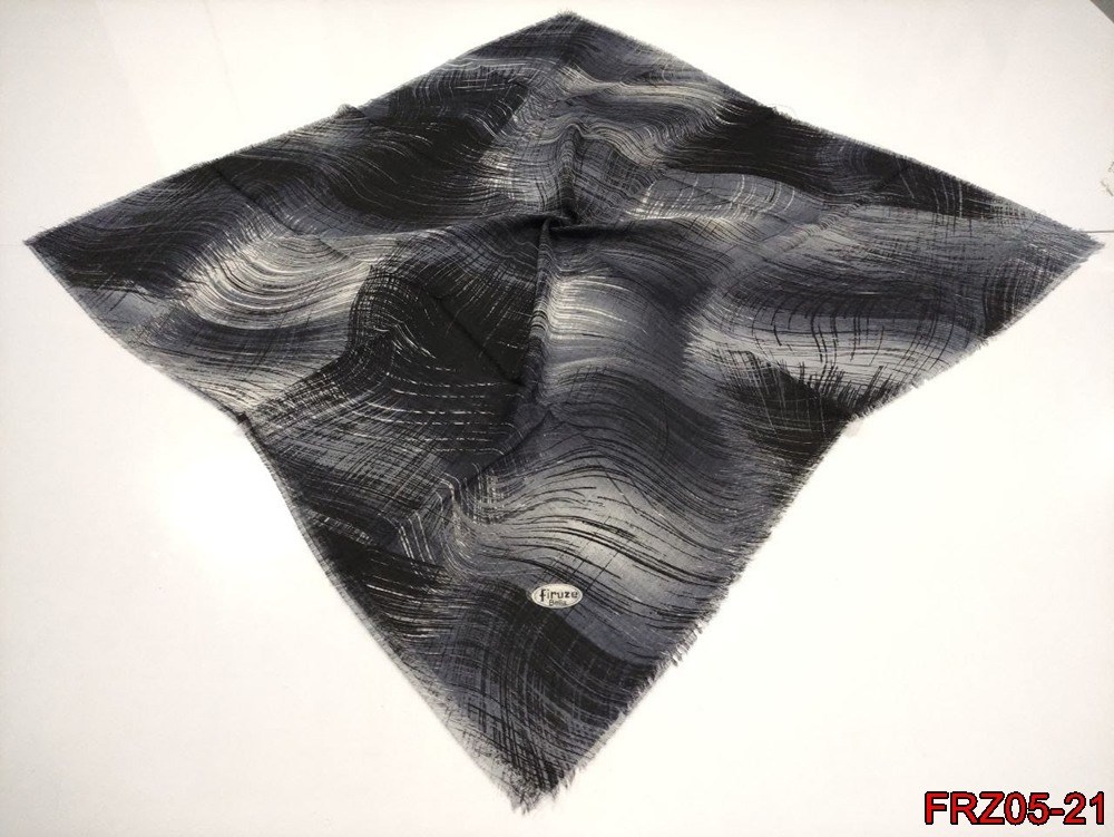 Firuze Flamlı Cotton Eşarp (frz05-21)