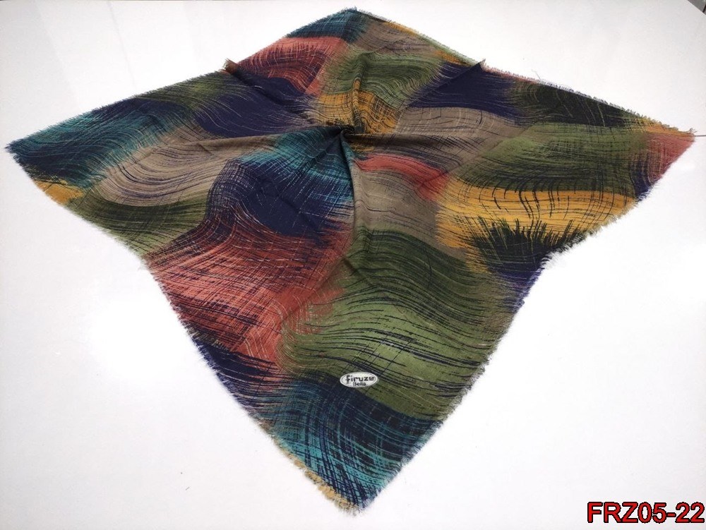 Firuze Flamlı Cotton Eşarp (frz05-22)