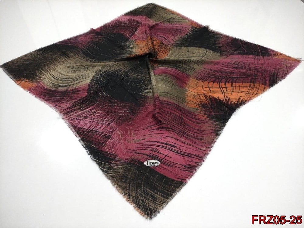Firuze Flamlı Cotton Eşarp (frz05-25)