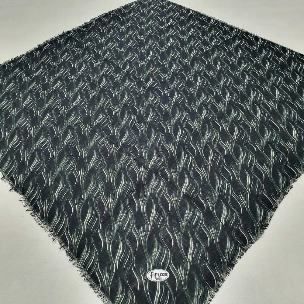 Firuze Flamlı Cotton Eşarp (frz06-10)