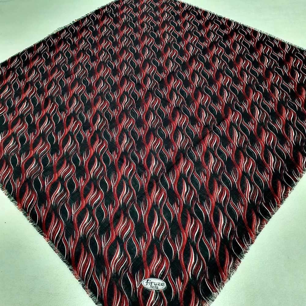 Firuze Flamlı Cotton Eşarp (frz06-14)