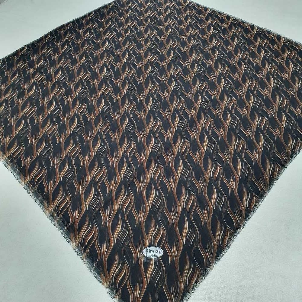 Firuze Flamlı Cotton Eşarp (frz06-16)