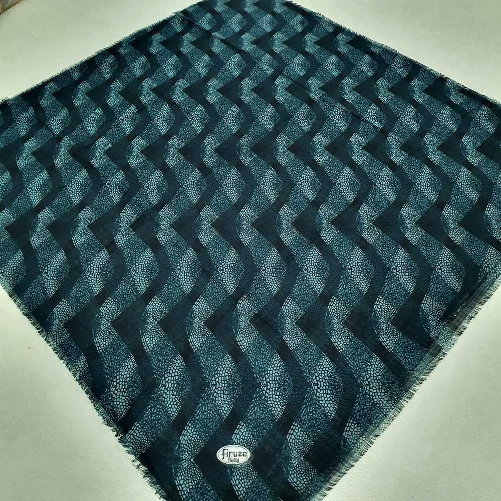 Firuze Flamlı Cotton Eşarp (frz07-06)