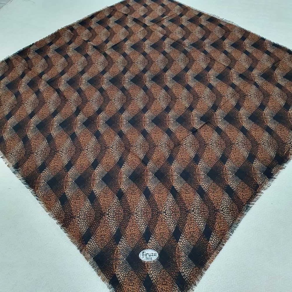 Firuze Flamlı Cotton Eşarp (frz07-17)