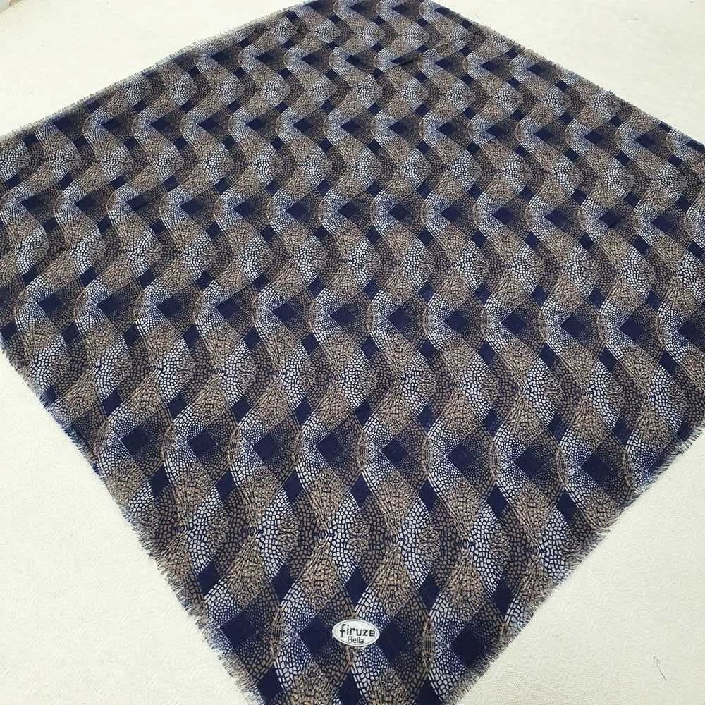 Firuze Flamlı Cotton Eşarp (frz07-18)