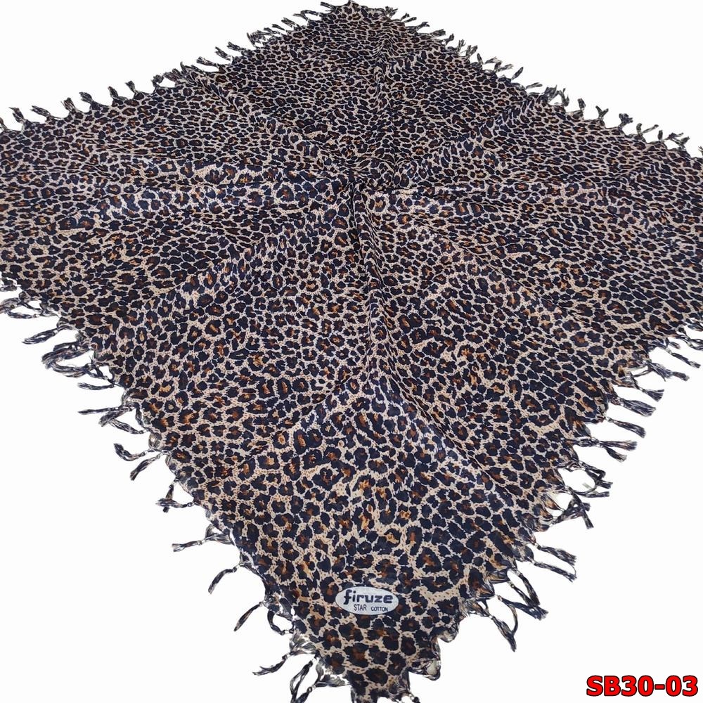 Firuze Sökme Boncuklu Cotton Eşarp(sb30-03)