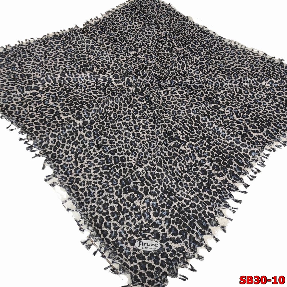 Firuze Sökme Boncuklu Cotton Eşarp(sb30-10)
