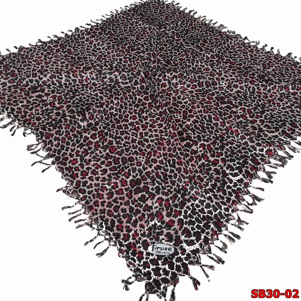 Firuze Sökme Boncuklu Cotton Eşarp(sb30-02)
