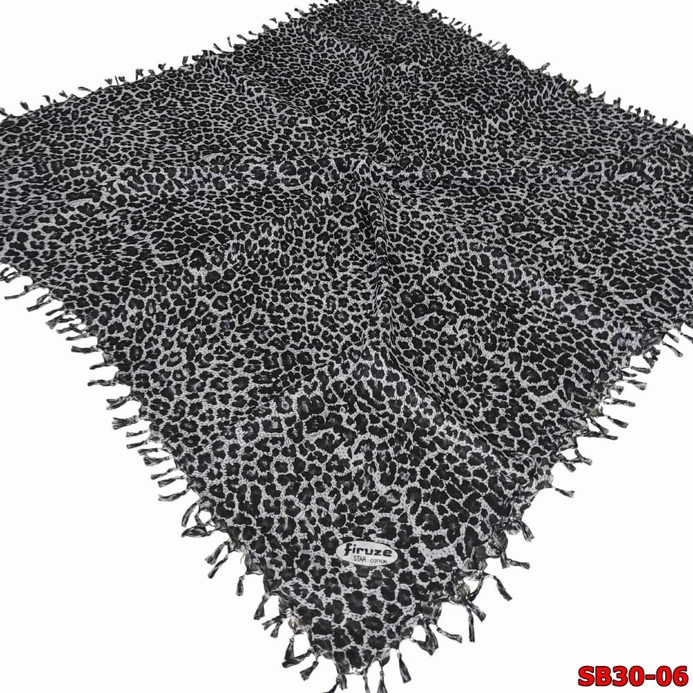 Firuze Sökme Boncuklu Cotton Eşarp(sb30-06)
