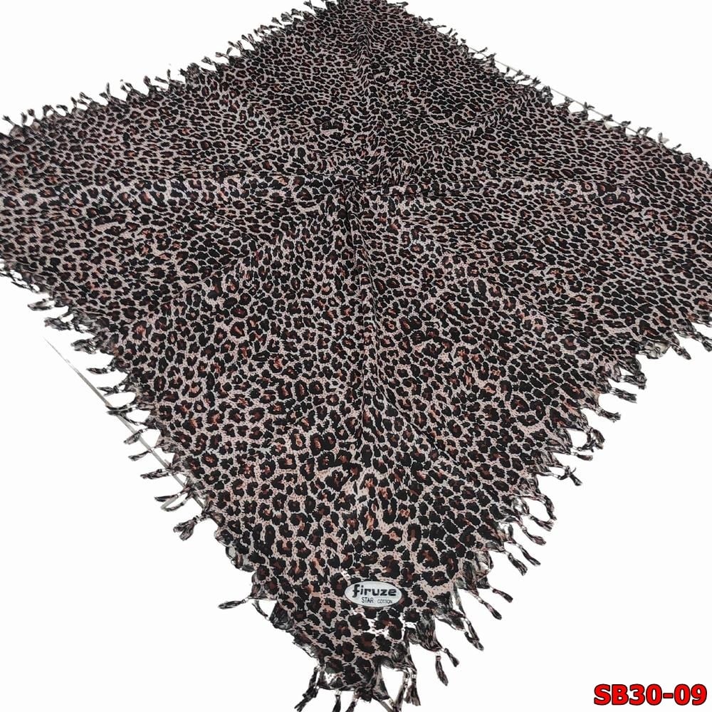 Firuze Sökme Boncuklu Cotton Eşarp(sb30-09)