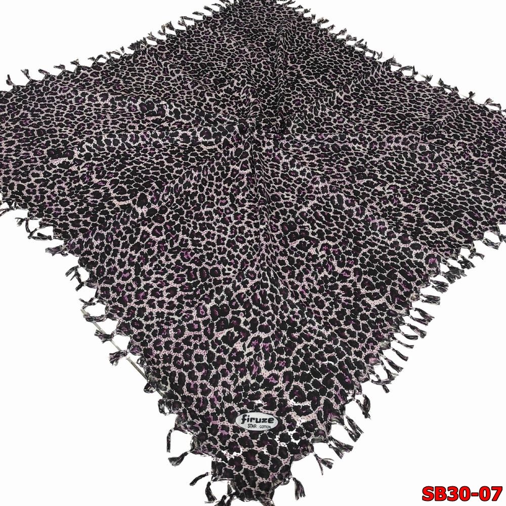 Firuze Sökme Boncuklu Cotton Eşarp(sb30-07)