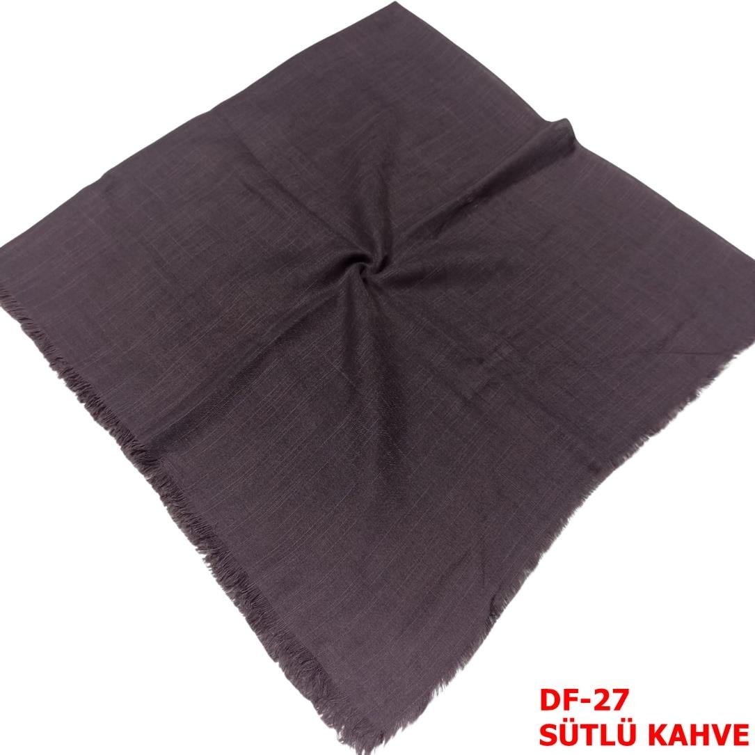 Kampanyalı Düz Renk Flamlı Eşarp(DF-27)