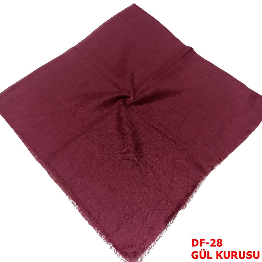 Kampanyalı Düz Renk Flamlı Eşarp(DF-28)