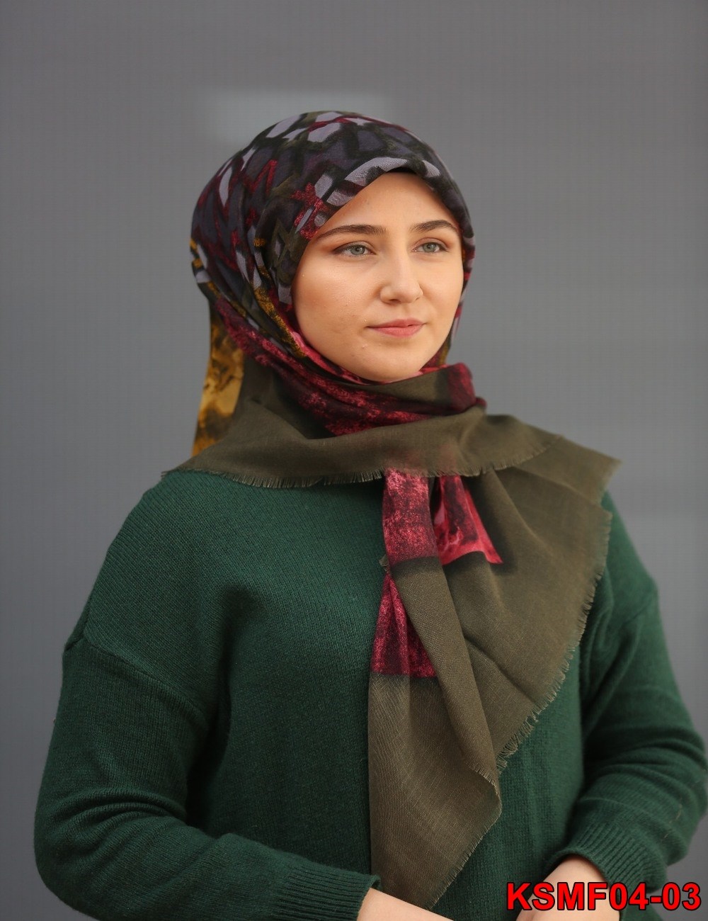 Kaşmir Flamlı Eşarp(04-03)