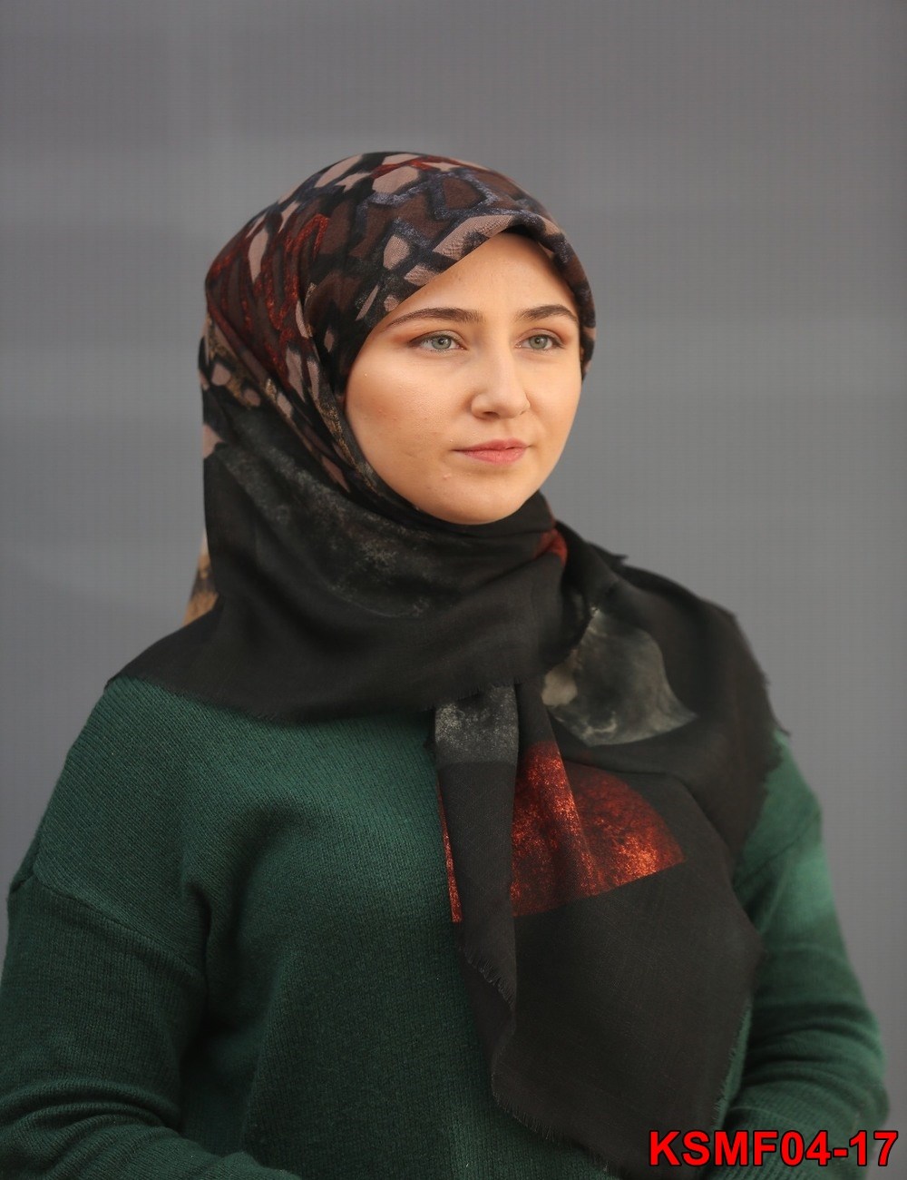 Kaşmir Flamlı Eşarp(04-17)