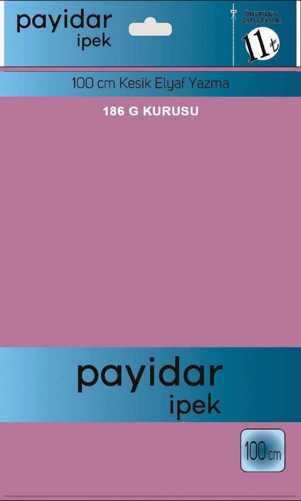 Payidar Düz Renk Poşetli Yazma(G.Kurusu)186