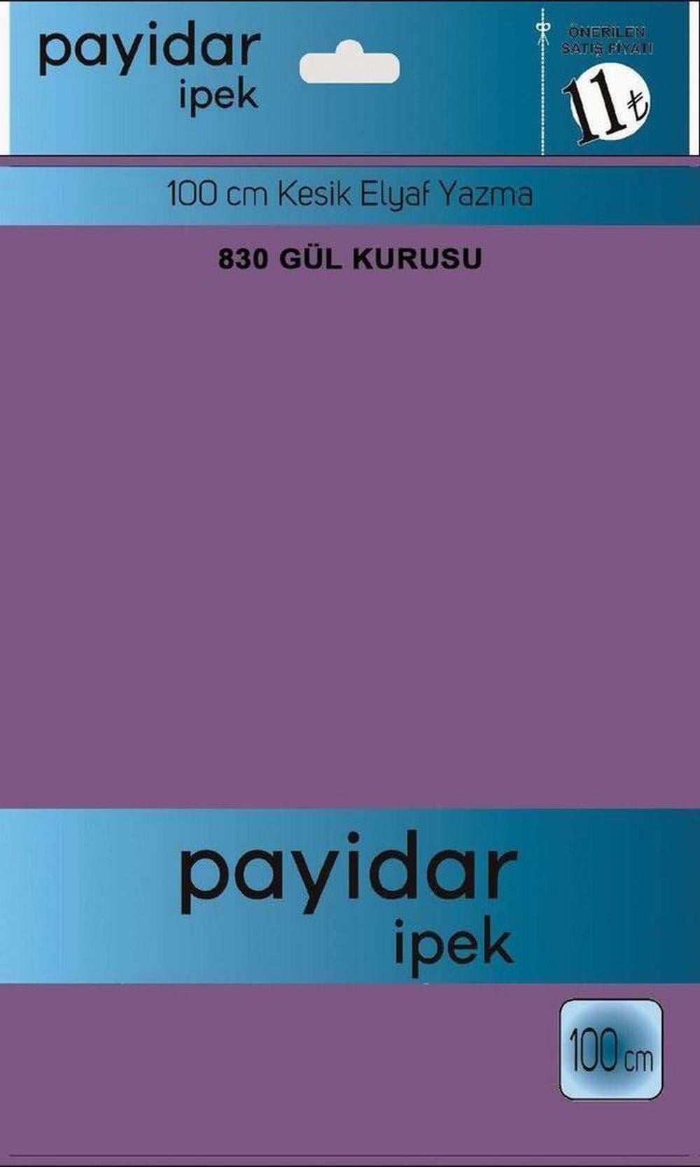 Payidar Düz Renk Poşetli Yazma(Gül Kurusu)830