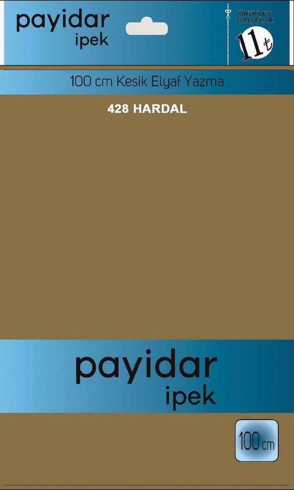 Payidar Düz Renk Poşetli Yazma(Hardal)428