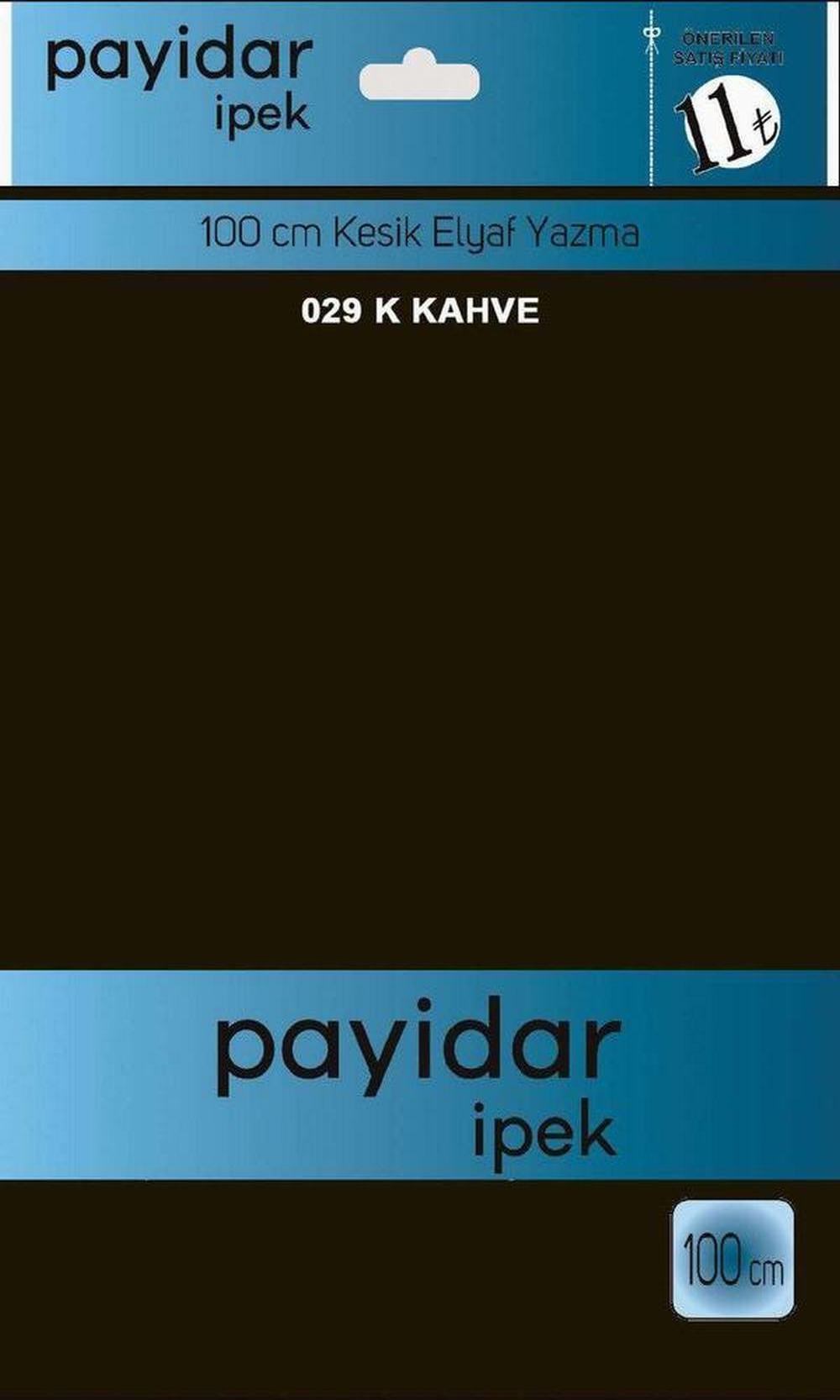 Payidar Düz Renk Poşetli Yazma(K.Kahve)029
