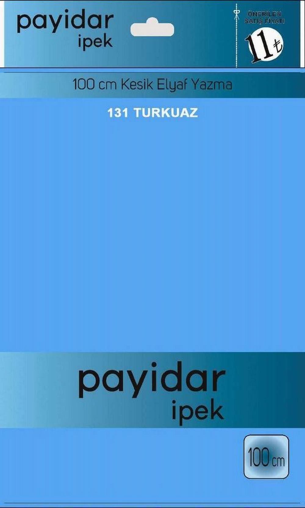 Payidar Düz Renk Poşetli Yazma(Turkuaz)131