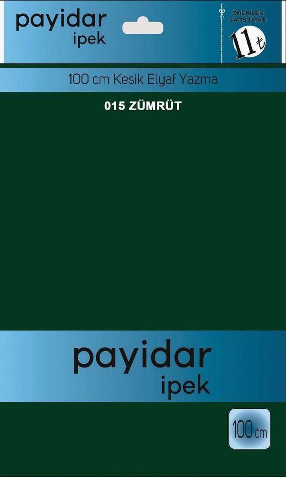 Payidar Düz Renk Poşetli Yazma(Zümrüt)015