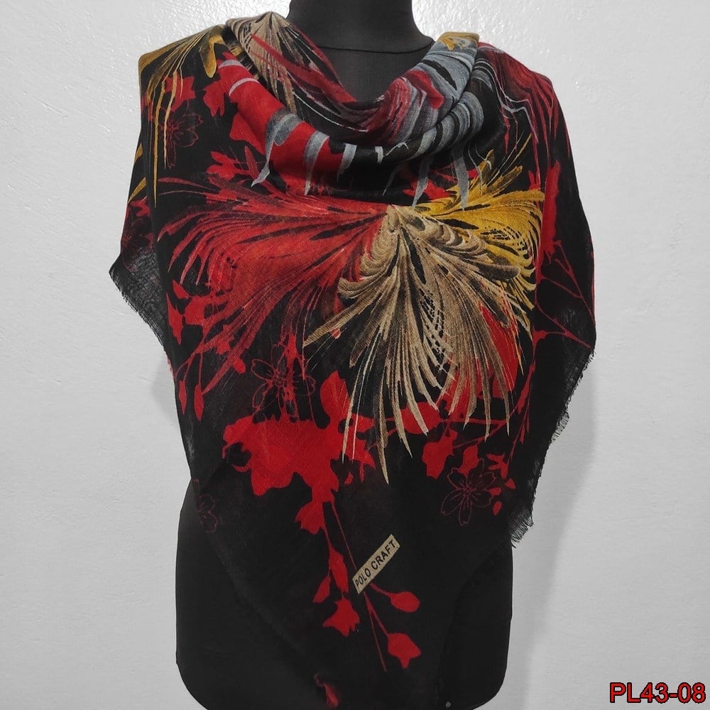 Polo Craft Flamlı Coton Eşarp(43-08)