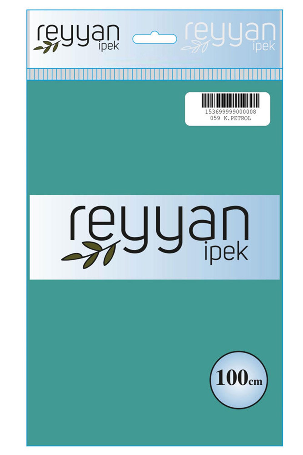 Reyyan Düz Renk Poşetli Yazma (Koyu Petrol)