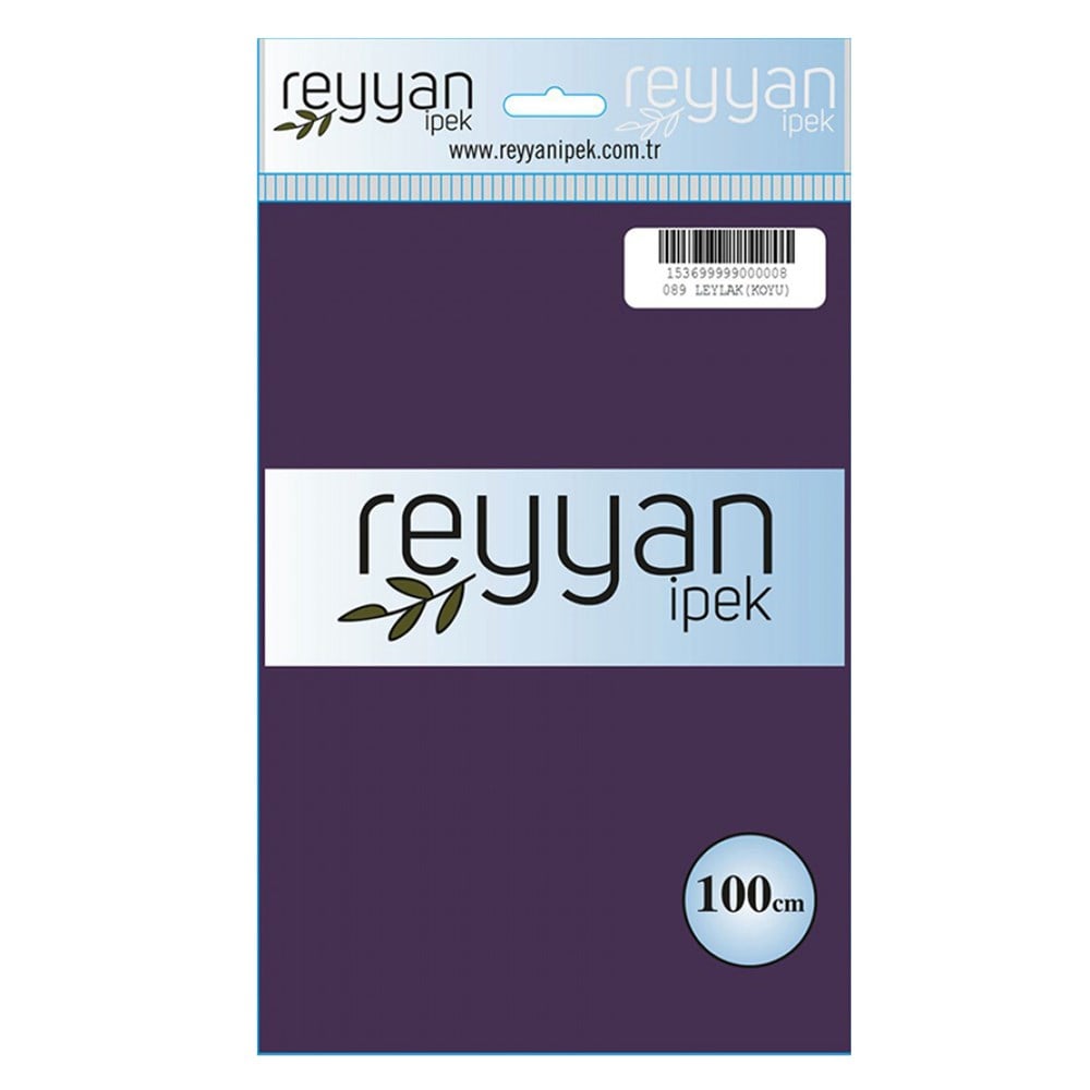 Reyyan Düz Renk Poşetli Yazma (Leylak Koyu)