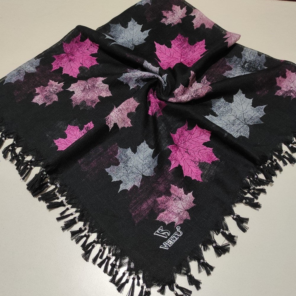 Vertu Boncuklu Cotton Eşarp(sb11-23)