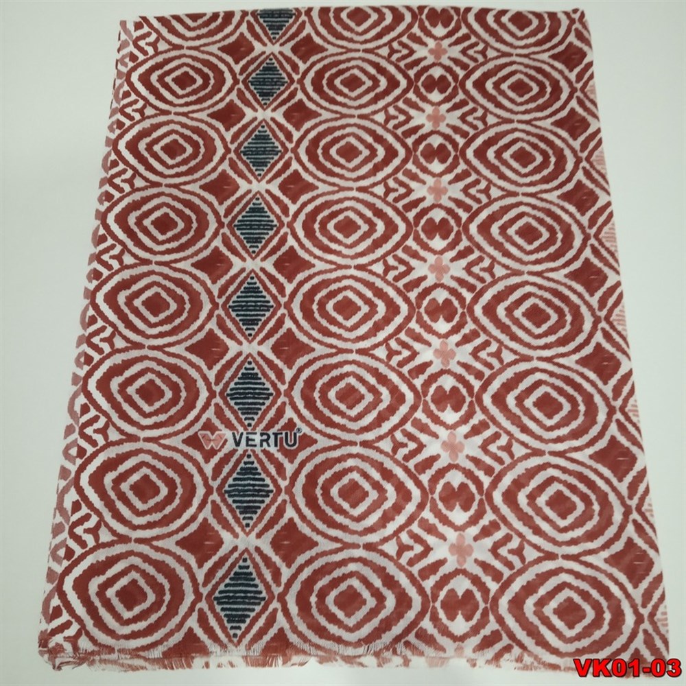 Vertu Desenli Keten Şal