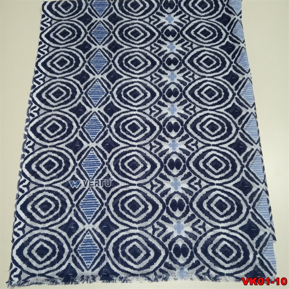 Vertu Desenli Keten Şal