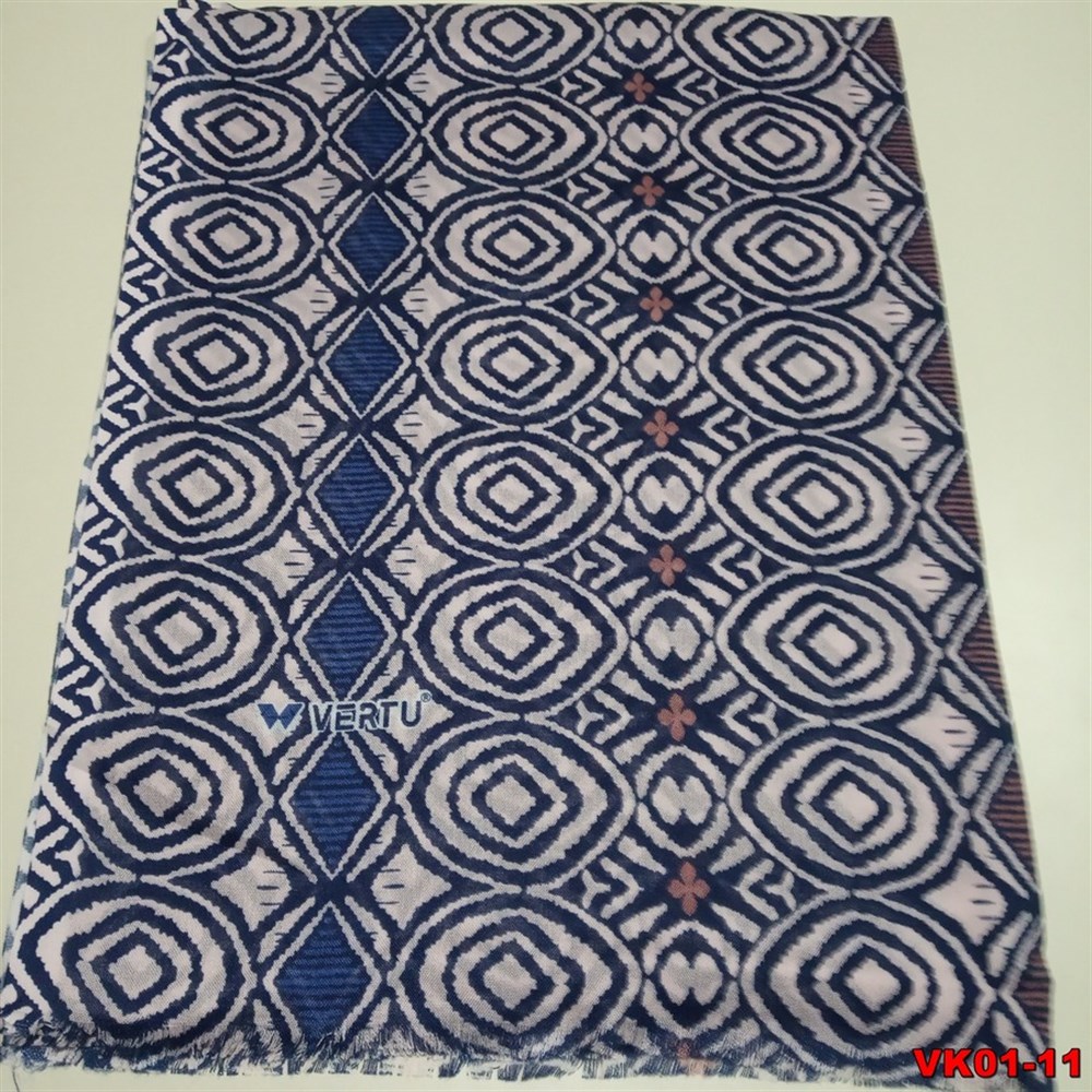 Vertu Desenli Keten Şal