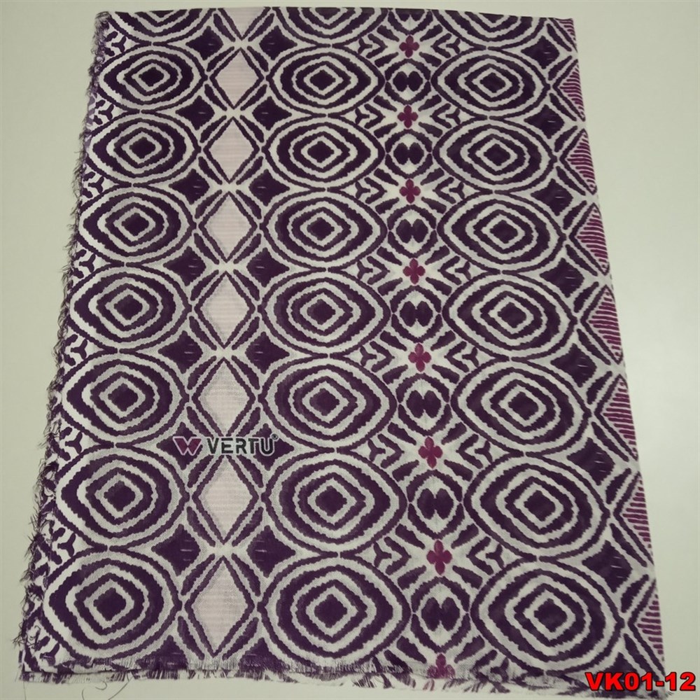 Vertu Desenli Keten Şal