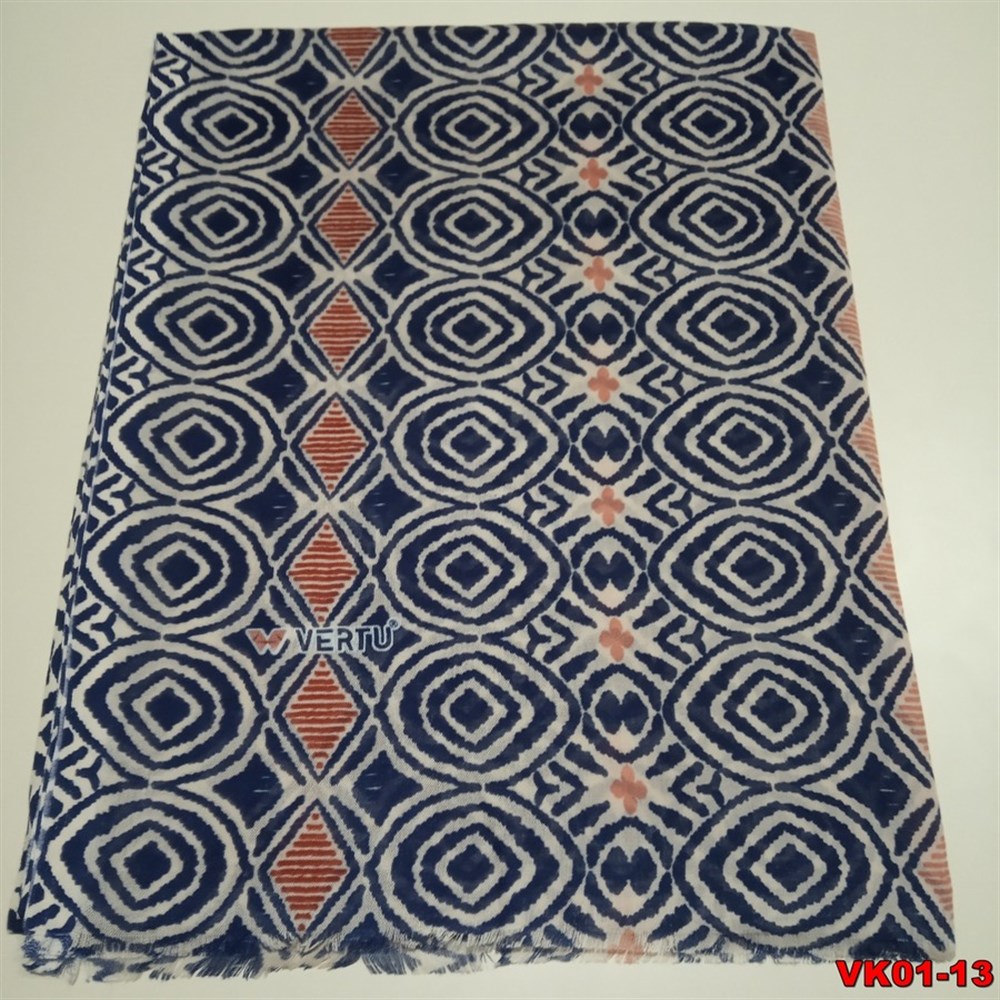 Vertu Desenli Keten Şal