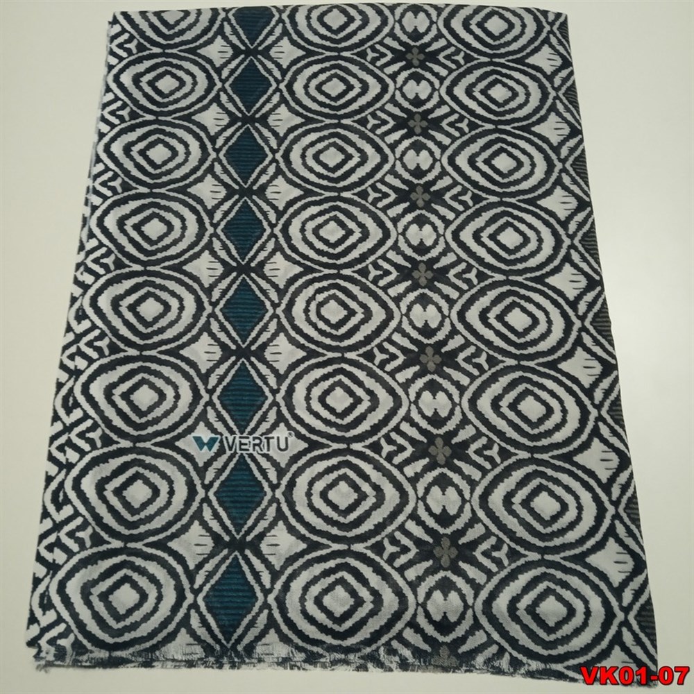 Vertu Desenli Keten Şal