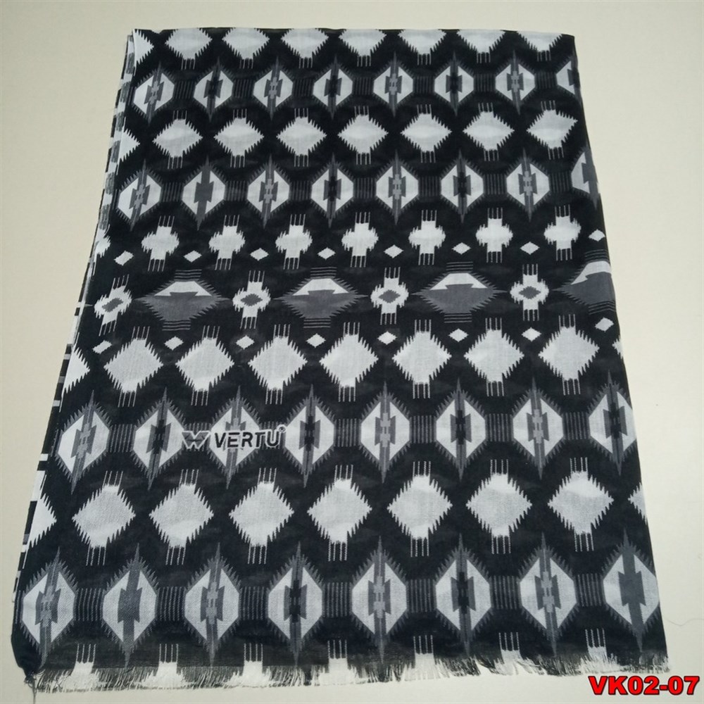 Vertu Desenli Keten Şal