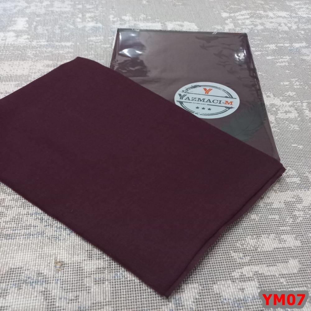 Yazmacım Düz Renk Poşetli Yazma(YM07)