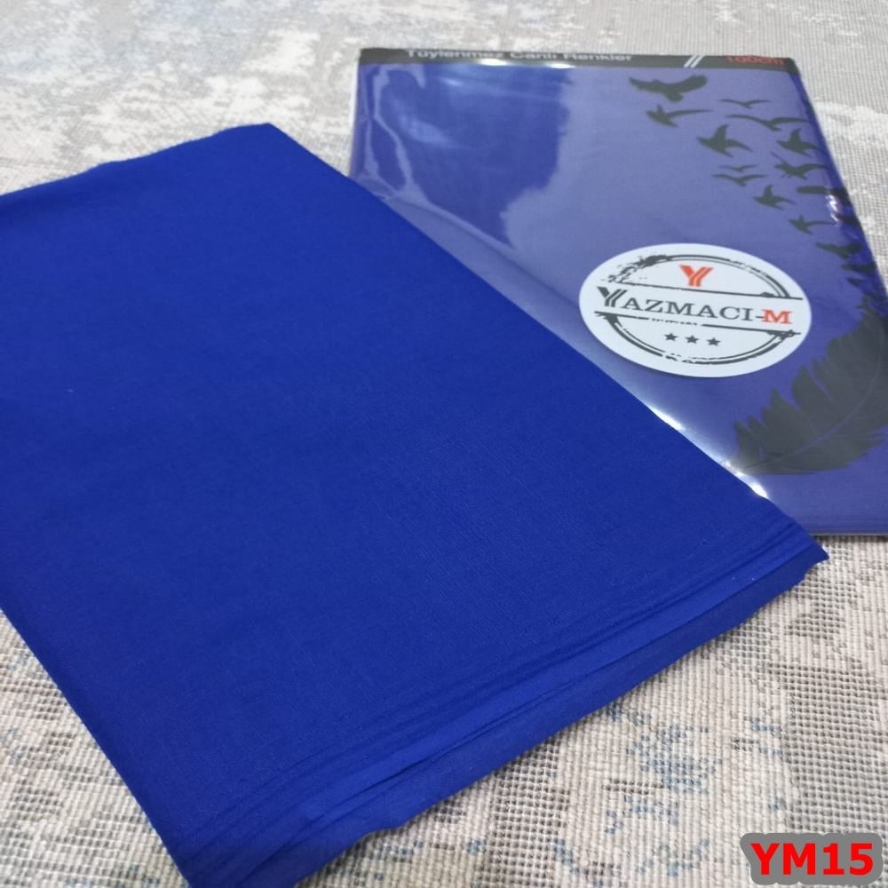 Yazmacım Düz Renk Poşetli Yazma(YM15)