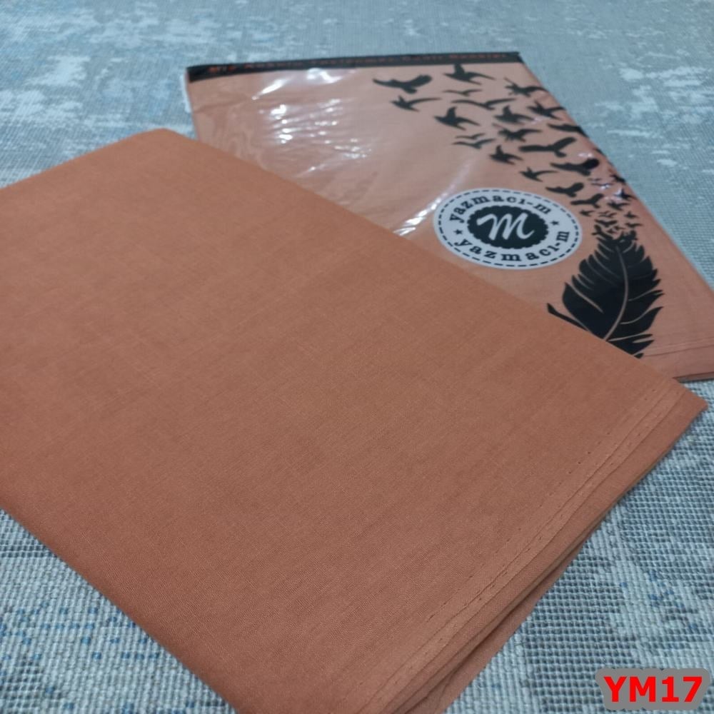 Yazmacım Düz Renk Poşetli Yazma(YM17)