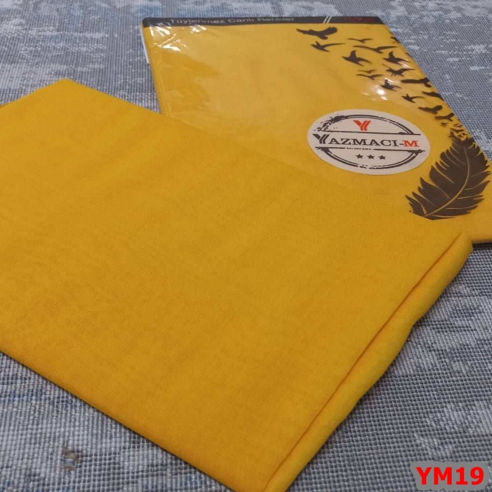 Yazmacım Düz Renk Poşetli Yazma(YM19)