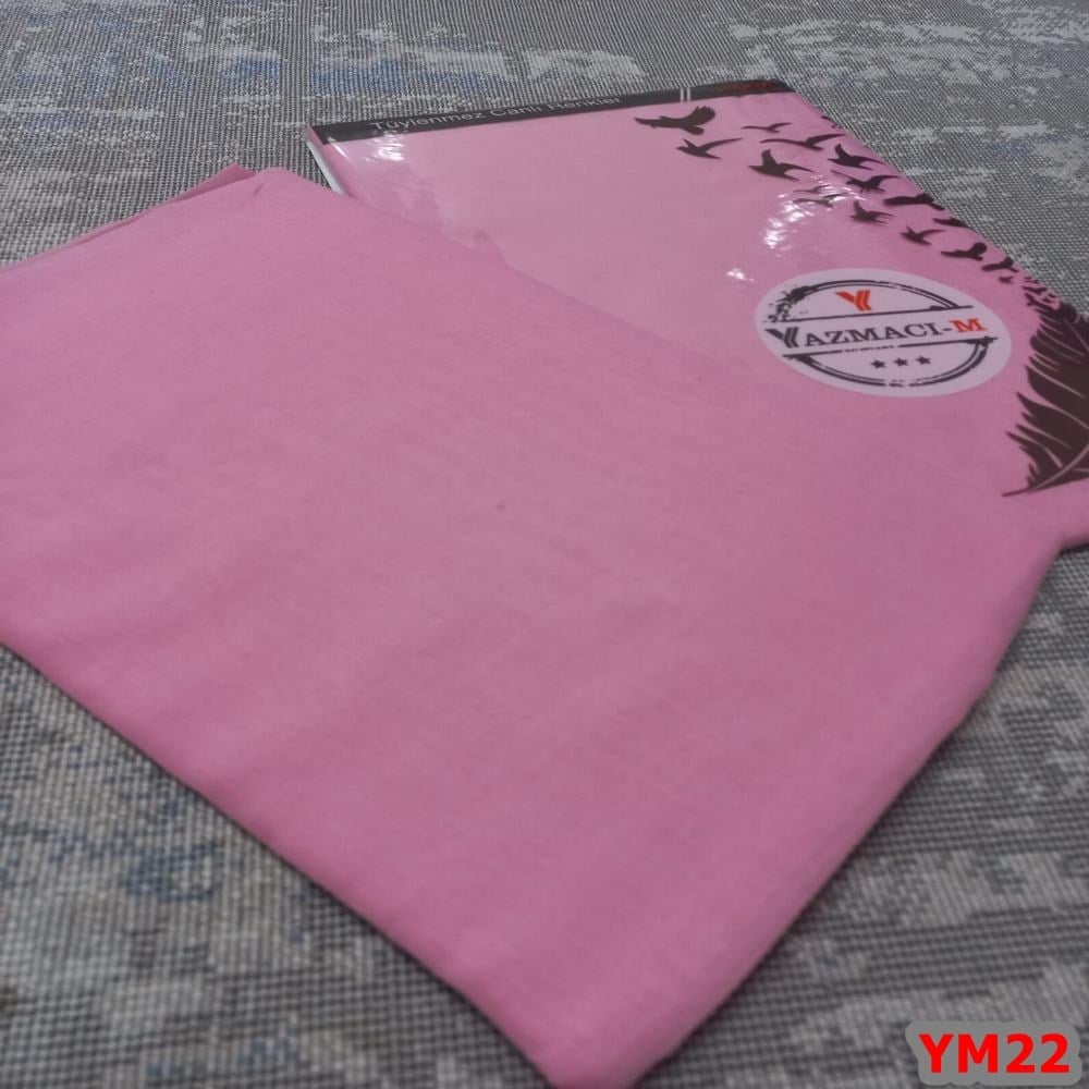 Yazmacım Düz Renk Poşetli Yazma(YM22)