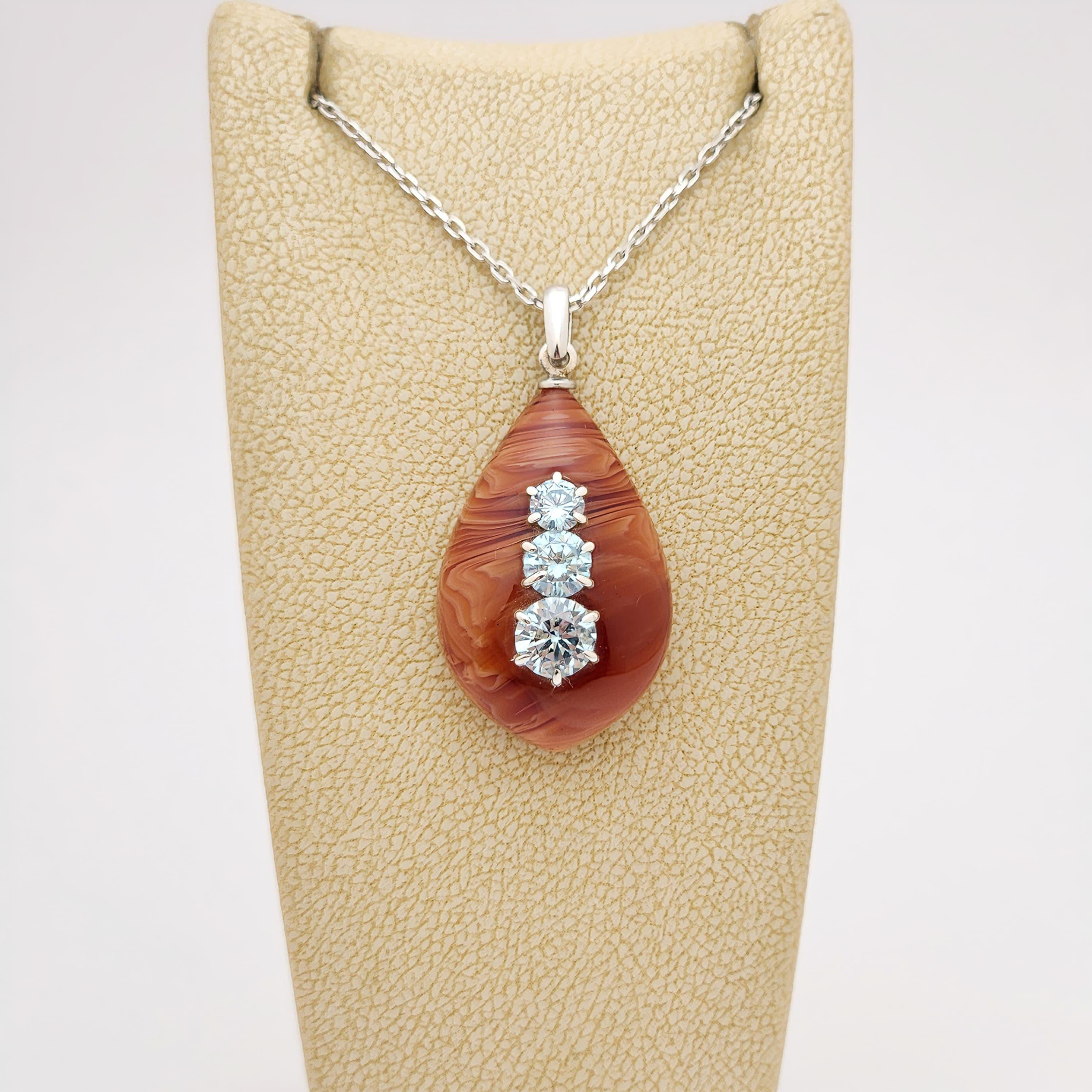 Bakalit Gümüş Kolye