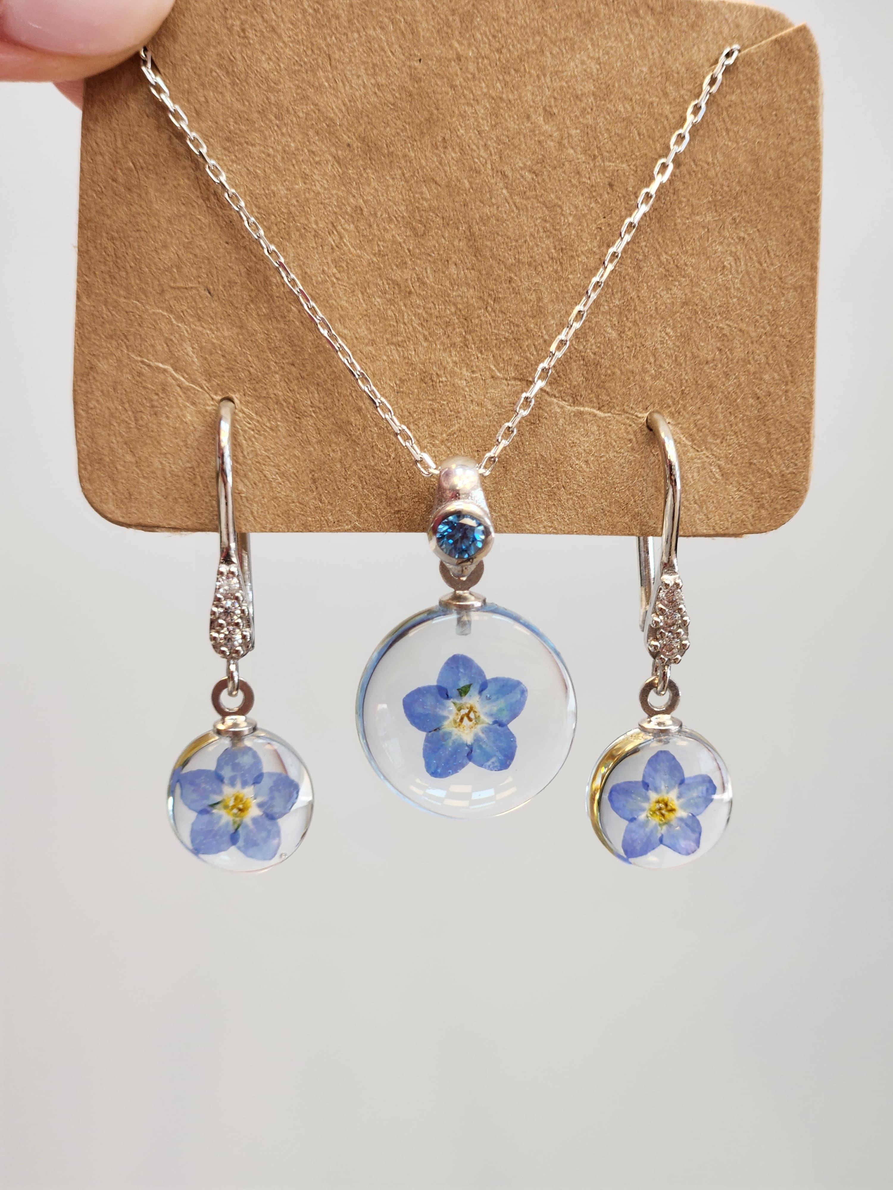 Unutma Beni Çiçeği Gümüş Set